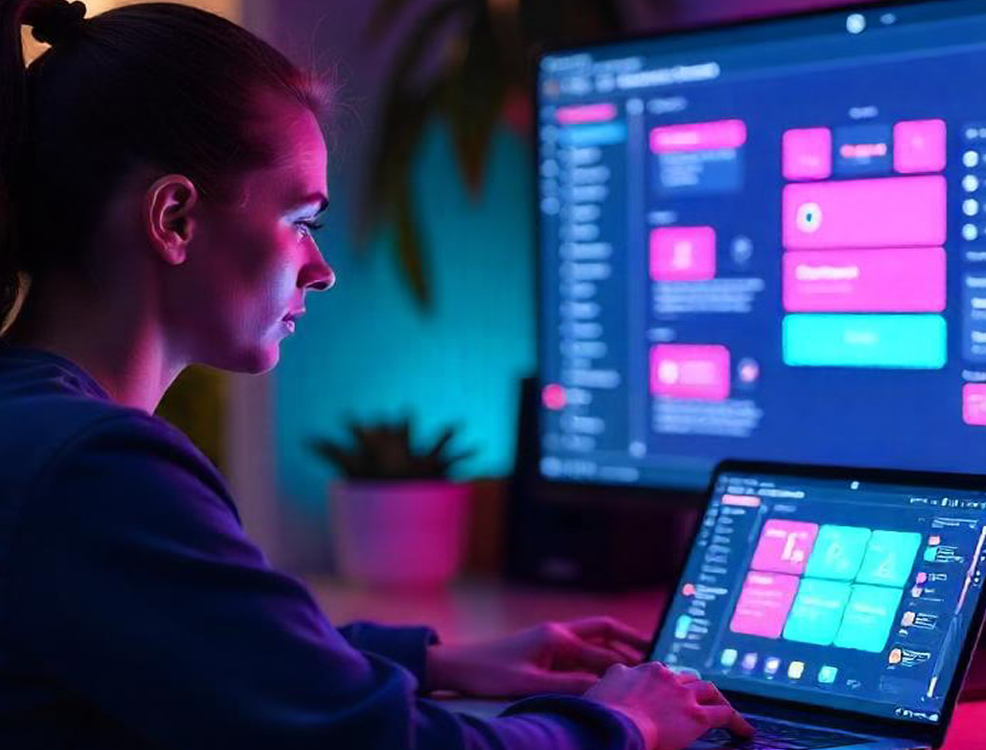 designer working at computer